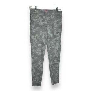 Spanx Camo Jean-ish Ankle Leggings Women Size L High Waist Pull‎ On Stone Wash
